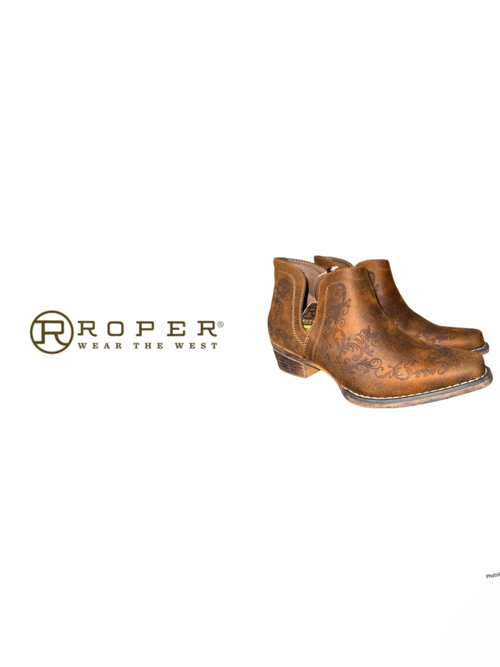 NWT Roper Women's Ava Snip Toe Casual Ankle Boots, Low Heel 1-2"
